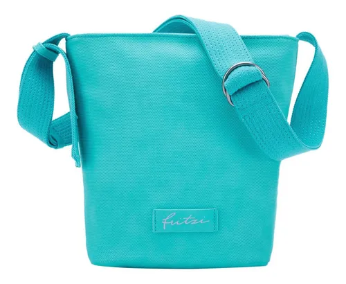 Fritzi aus Preußen Umhängetasche Sumo02 - Moderne Umhängetasche in Cyan mit stufenlos verstellbarem Schulterriemen. Geräumiges Hauptfach für alle Alltagsgegenstände - ideal für stilbewusste Frauen.