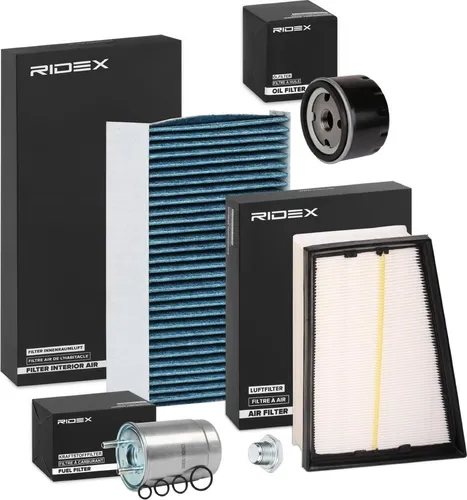 RIDEX Filterset Inspektionspaket Filtersatz für RENAULT MEGANE III Grandtour (KZ0/1) Megane III Schrägheck (BZ0/1) MEGANE III Coupe (DZ0/1) MEGANE CC