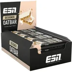 ESN Designer Oatbar 12x100g Crunchy Joghurt - Der ESN Designer Oatbar ist ein köstlicher Haferriegel mit wenig Zucker, ideal für den Snack unterwegs. Dank der komplexen Kohlenhydrate liefert er langanhaltende Energie, perfekt für aktive Lebensstile.
