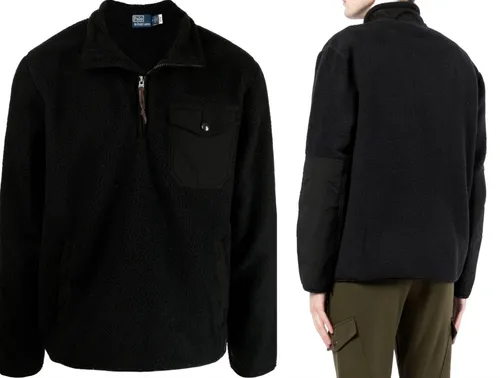 POLO RALPH LAUREN Hybrid Zip Fleece Jumper Sweater Sweatshirt Pulli Pullover 2XL