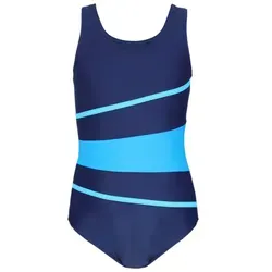 Aquarti Badeanzug Aquarti Mädchen Badeanzug mit Ringerrücken blau 140