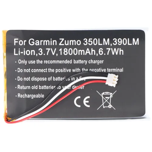 AccuCell Neu Ersatz Akku für Garmin Zumo 350LM und 390LM