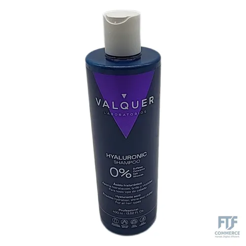 Valquer Gesichtswasser Hyaluronsäure Shampoo 400ml - Hochwertiges Shampoo mit Hyaluronsäure, sorgt für intensive Feuchtigkeit und Pflege, ideal für trockenes Haar.