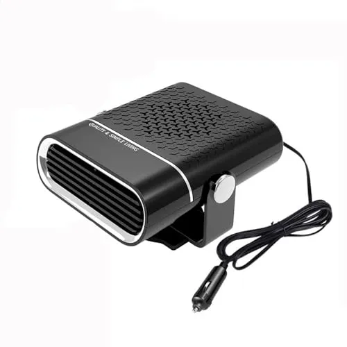 Mokeum Tragbarer Auto-Heizlüfter, Auto-Heizungsventilator für 12 V 150 W Heizung, schnelles Auftauen, Entfroster, Entbeschlager, Wärme, Kühlventilator, Auto-Trockner, Windschutzscheiben-Entfroster