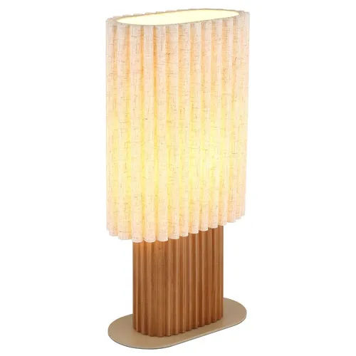 Tischleuchte aus Holz mit Schalter – 45,3 cm hoch, Retro-Stil - Elegante Tischlampe aus Holz im Retro-Design. Ideal für Wohnzimmer, Schlafzimmer oder Arbeitszimmer. Mit praktischem Schalter für einfache Bedienung und stimmungsvolles Licht.