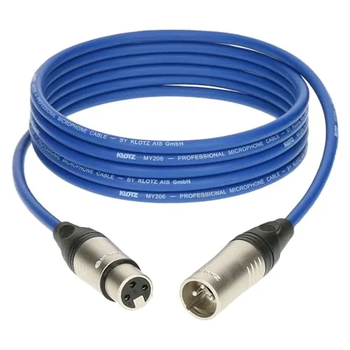 Klotz M1K2FM0300 Mikrofonkabel blau 3 m - Mikrofonkabel
