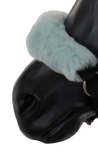 Engel Reitsport Reithalfter Lammfell Halfter Schoner Nasenschoner 28cm, Lammfell