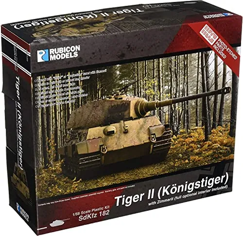 Rubicon Models Tiger II (Königstiger) mit Zimmerit Maßstab 1:56 28mm