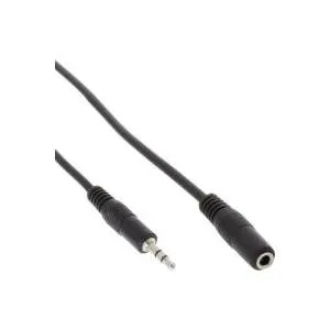 InLine - Audioverlängerungskabel - Mini-Phone Stereo 3,5 mm (M) - Mini-Phone Stereo 3,5 mm (W) - 1,5m - Schwarz (99934A)