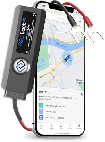 Produktbild GpsLive Geo Track 4G LTE GPS Tracker für Auto, Wohnmobil, Kfz | Made in Europe | Zukunftssichere Netzabdeckung | Einfache Installation | Livetracking mit App | GPS Tracker Sender | Peilsender