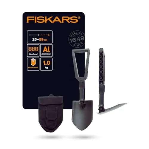 Fiskars Klappspaten für Camper und Bergsteiger in schwarz von Fiskars