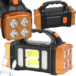 Solar LED COB Taschenlampe mit Powerbank-Funktion