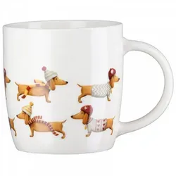 GILDE Tasse Henkelbecher Dackel Frieda