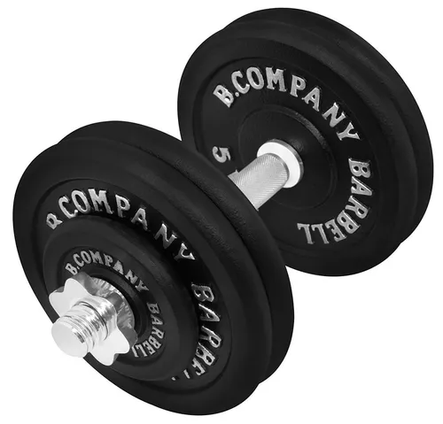 Bad Company Kurzhantel 25Kg - Guss Kurzhantel-Set mit 25Kg, ideal für professionellen Einsatz im Studio oder zu Hause. Robust und langlebig mit verchromter Hantelstange und gerundeten Kanten für optimalen Grip.