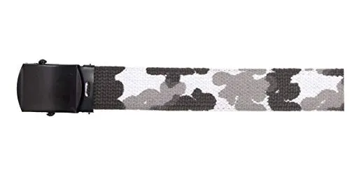MFH Gürtel mit Metallschloß Koppel Stoffgürtel Länge bis 130 cm verstellbar 3 cm breit viele Farben (Urban)