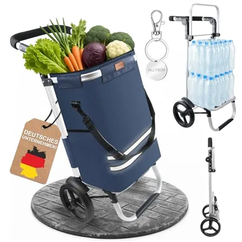 Allyson Klappbarer Einkaufstrolley mit Kühlfach