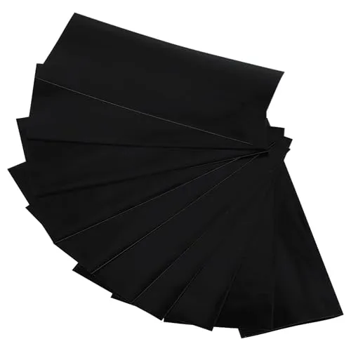 vhbw 10x Schrumpfschlauch für Akku-Zellen - Schrumpffolie, 7,2 x 3 cm, Schwarz