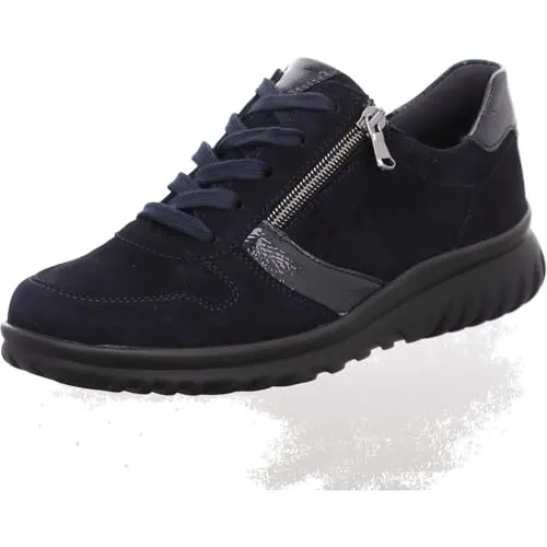 Semler Lena Sportlicher Schnürer in Blau - Größe 38 - Eleganter sportlicher Schnürer Lena in MIDNIGHTBLUE, ideal für den Alltag. Mit hochwertigem Velourleder und komfortabler H-Weite für eine perfekte Passform.