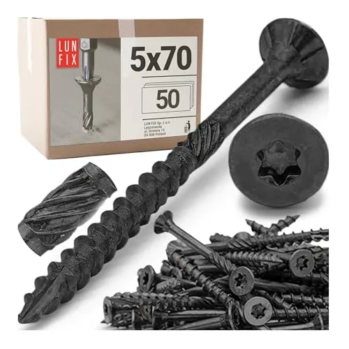 Selbstschneidende Schrauben Ø 5,0x70 mm 50 Stk. Senkkopf T25