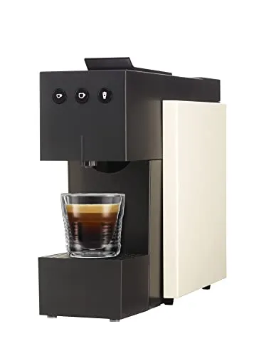 K-FEE SQUARE Kapselmaschine | kompatibel ALDI EXPRESSI* Kapseln | Kaffeemaschinen für Kaffee, Tee & Kakao | 0,8L Wassertank | Farbe Nude