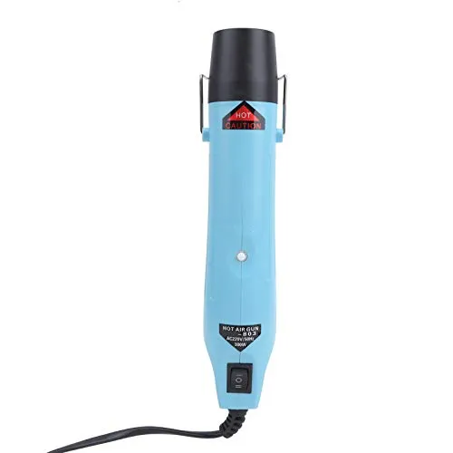SALUTUYA Heißluftgebläse, GJ-803 300W Mini Hand-Heißluftgebläse 60 ℃/150 ℃/210, Einstellbare Schrumpfpistole, für DIY Handwerk Prägen, Schrumpfverpackung PVC, Trocknen von Farbe, Ton, Stempel