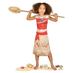 Disguise Vaiana Kostüm für Mädchen 98/104 - Karneval Kostüm für Mädchen im Disney Vaiana Stil, aus 100% Polyester für hohen Tragekomfort und ideales Spielvergnügen.