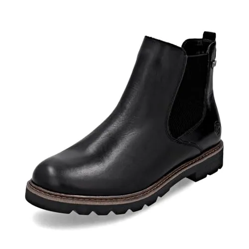 Remonte Chelseaboots für Damen, Gr. 40, schwarz - Wanderschuhe mit wasserabweisender TEX-Membran und elastischem Einsatz für optimalen Tragekomfort, ideal für den Winter.
