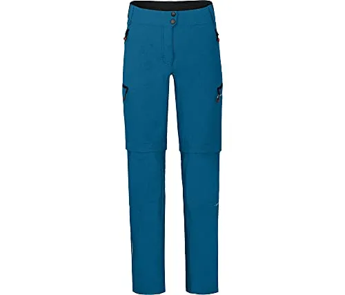 Bergson Vina Zipp-Off | Damen 2in1 Radhose (mit gepolsterter Innenhose), robust, elastisch, Blue Sapphire [307], 20 - Damen