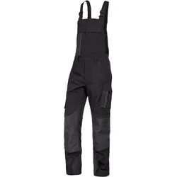 Leibwächter Arbeitslatzhose Herren Latzhose Dynamic-Line Stretch Arbeitshose Arbeitskleidung atmungsaktiver Stretchstoff mit Elasthan auch Übergröße schwarz 27