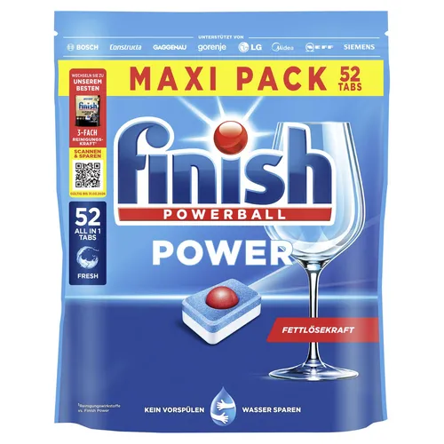 FINISH Power Spülmaschinentabs All-in-1 (52 Stück)