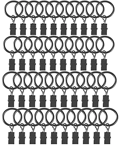 Gardinen- & Vorhangringe Schwarz von AMZMUKAUP
