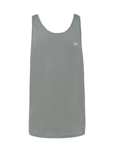 iriedaily Shirttop in Weiß/Grün - Ärmelloses Shirttop aus 100% Baumwolle in unifarbenem Design. Ideal für den täglichen Einsatz und angenehm zu tragen. Perfekt kombinierbar für einen lässigen Look.