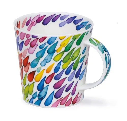 Dunoon Tasse Monsoon diagonal Cairngorm 0,48 l Fine bone China Porzellan, 1-tlg.
