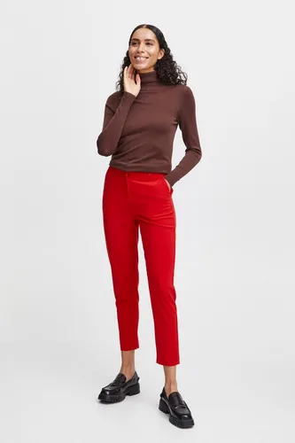 b.young BYDanta Crop Pant Damen Hose Stoffhose mit Stretch, Größe:40, Farbe:Goji Berry (181659)