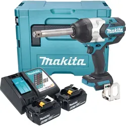 Makita DTW 1005 RGJ Akku Schlagschrauber 18 V – Kraftvoll und vielseitig - Leistungsstarker Akku Schlagschrauber mit 1360 Nm und bürstenlosem Motor. Inklusive 2 Akkus und Ladegerät für effizientes Arbeiten – ideal für professionelle Anwendungen.