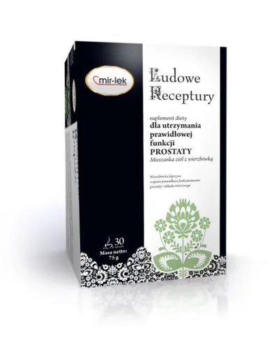 Volksrezepte zur Korrektur der Prostata 30 Sasz.