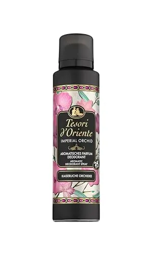 Tesori d'Oriente Parfum Deodorant Imperial Orchid | 150 ml | aromatisches Deo-Spray | luxuriöser Orchidee | Duft zum Träumen | 24 h Schutz | Wellness-Ritual für Körper & Sinne