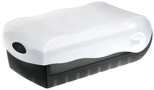 HAN CROCO 997-633 Karteibox Schwarz max. Anzahl der Karten: 900 Karten DIN A7 quer inkl. 100 linierten Karten