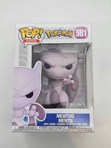 Funko Pop! Pokémon Mewtwo 581 - Offizielle 10 cm Vinyl Figur in Fensterbox, ideal für Sammler und Fans