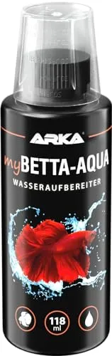 ARKA myBETTA-Aqua - 118 ml - Wasseraufbereiter für Kampffisch Aquarien, sorgt für kampffischgerechtes Wasser im Süßwasseraquarium