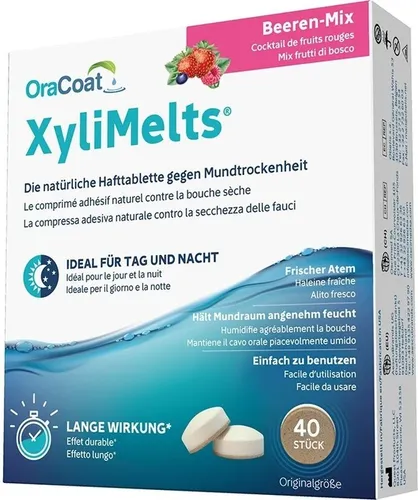 XYLIMELTS Hafttabletten Beeren-Mix OraCoat 40 St
