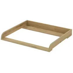Wickelaufsatz ¦ holzfarben ¦ Maße (cm): B: 90 H: 9 T: 80.0
