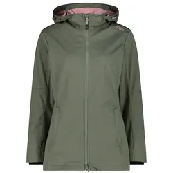 CMP Woman Jacket Zip Hood salvia (E452) 46 - Outdoor Freizeitjacken für Damen, winddicht und wasserabweisend mit Clima Protect Technologie für optimalen Schutz bei wechselhaftem Wetter.