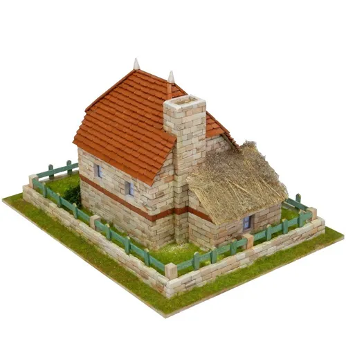 AEDES ARS Steinbaukasten - Landhaus 2 - Gebäude-Bausatz für kreative Bauprojekte, fördert die Fantasie und Geschicklichkeit beim Konstruieren.
