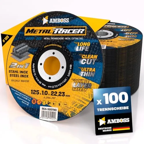 100x  Metal Racer Trennscheibe | Ø125 mm von Amboss Werkzeuge