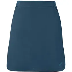 Vaude Damen Skomer IV Skort - 3in1 Skort für Wandern in Blau (Größe XS) - Röcke: Vielseitiger 3in1-Skort, der Style und Funktion vereint und ideal für Wanderungen ist.
