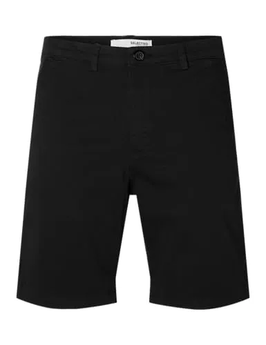 SELETED HOMME Slhslim-Miles Flex Shorts Noos - Herren-Shorts im Slim Fit, mit bequemem Baumwollfutter und praktischen Taschen für einen lässigen Look und hohen Tragekomfort.