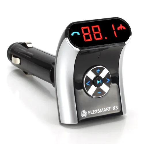 GOgroove FlexSMART X3 Mini-Bluetooth-FM-Transmitter für Autoradio – Aufladen übe