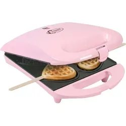 Bestron Waffeleisen DSW271 für Herzwaffeln am Stiel in pink von Bestron
