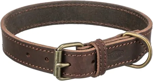 TRIXIE Rustic Fettleder-Halsband von Trixie
